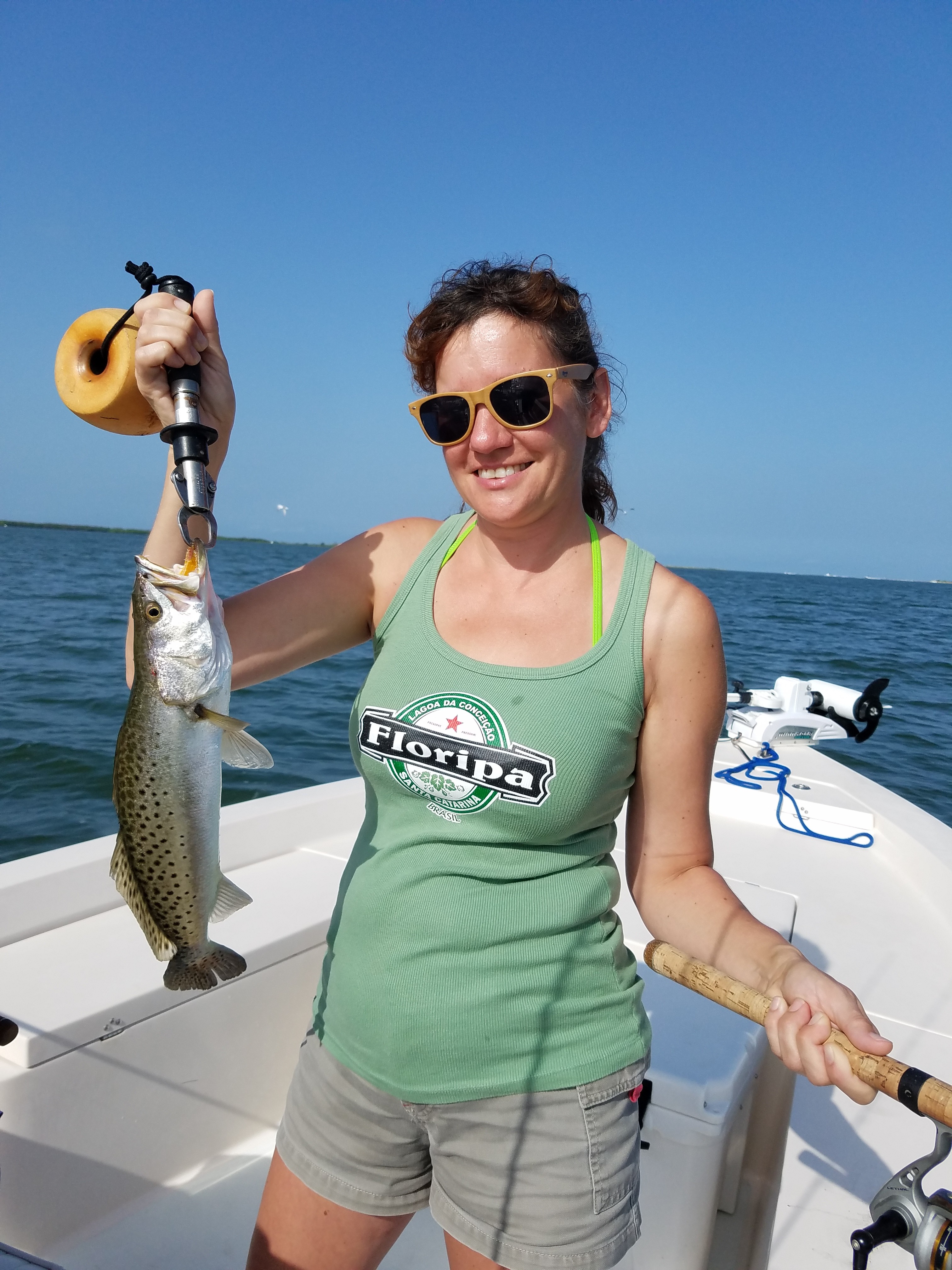 Clearwater beach fishing charters trout caught